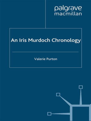 cover image of An Iris Murdoch Chronology